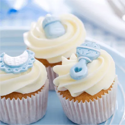 mini cupcakes baby shower
