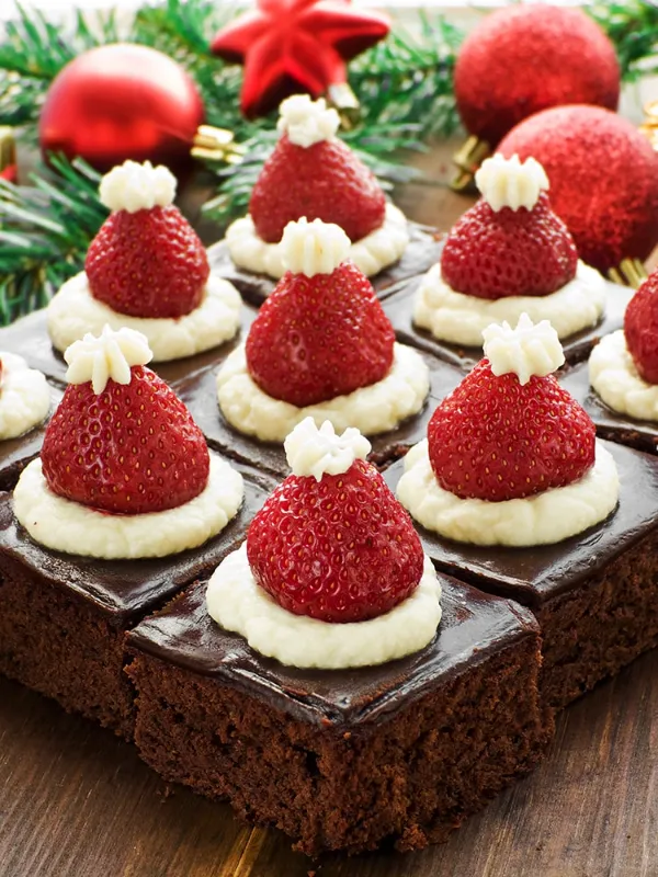 postres de navidad gorritos