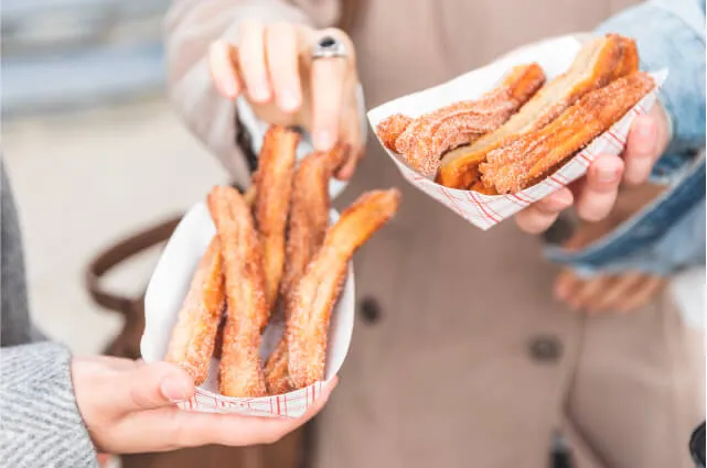 churros para picnic en playa