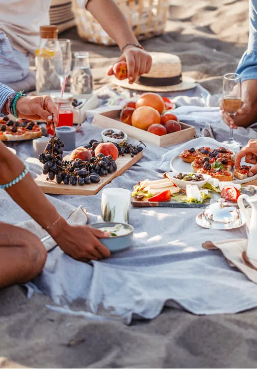 como hacer un picnic en la playa