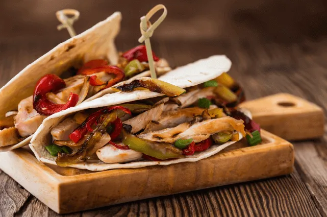 fajitas de pollo