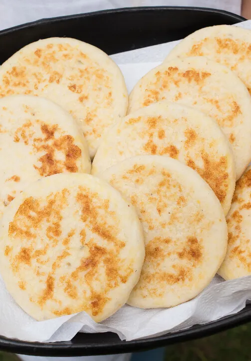 arepas con harina de maiz selecta