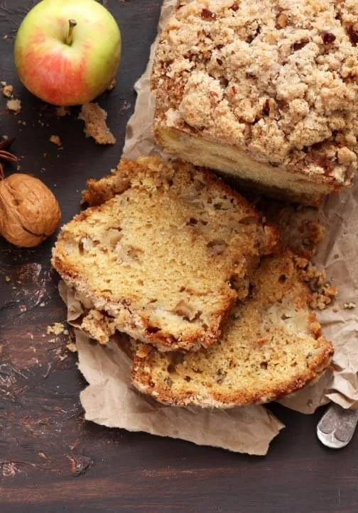 queque integral manzana canela