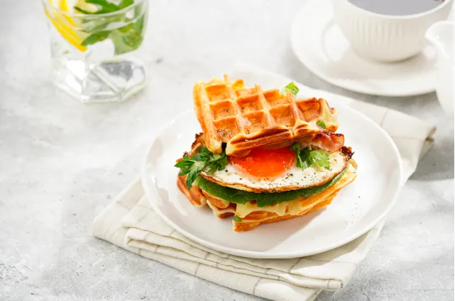 sandwich de waffles