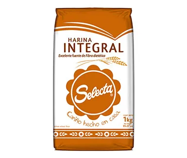 harina selecta integral fuenta de fibra