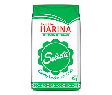 harina sin polvos de hornear de 2 kg selecta