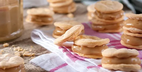 alfajores con manjar selecta