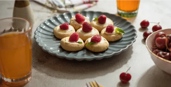 fuente de galletas de vainilla rellenas selecta