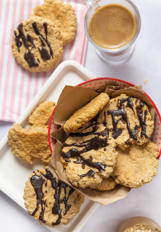 como hacer galletas de avena y platano