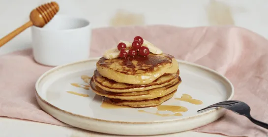 hotcakes de avena y platano receta