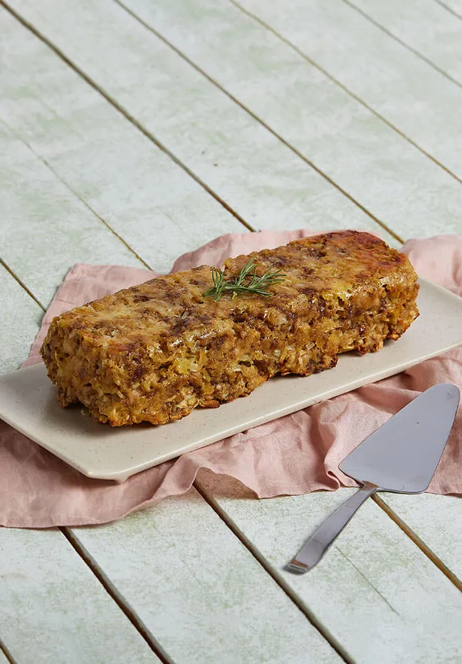 receta de pastel de carne con avena