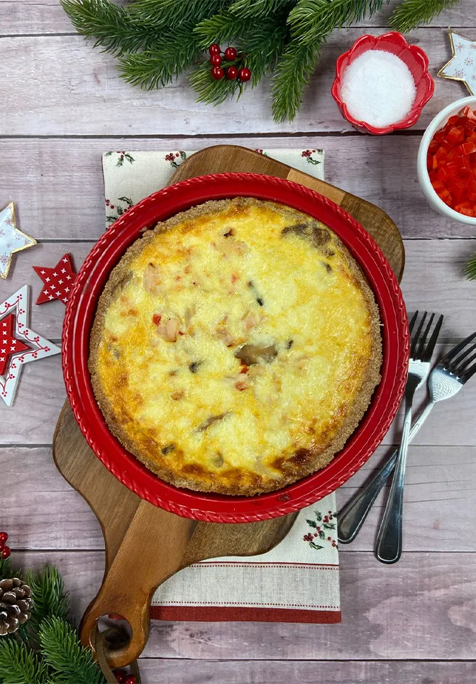 receta de quiche de pollo