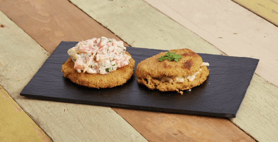 Arepas de avena y zanahoria rallada