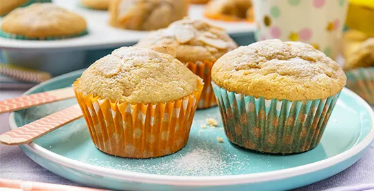 receta de muffins de platano y avena