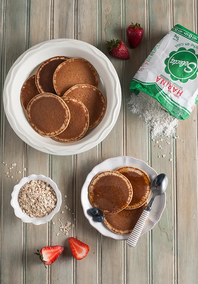 receta panqueques de avena